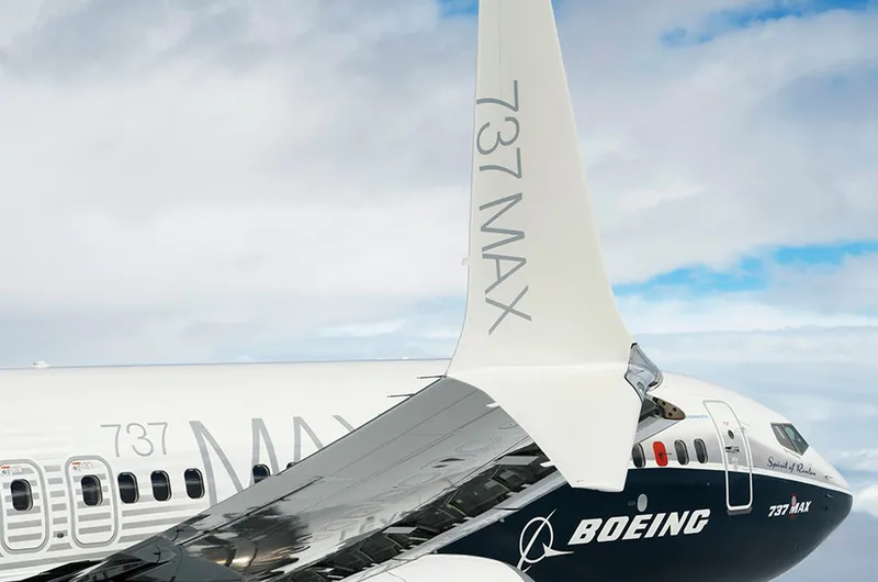 A Boeing 737-MAX8 airplane