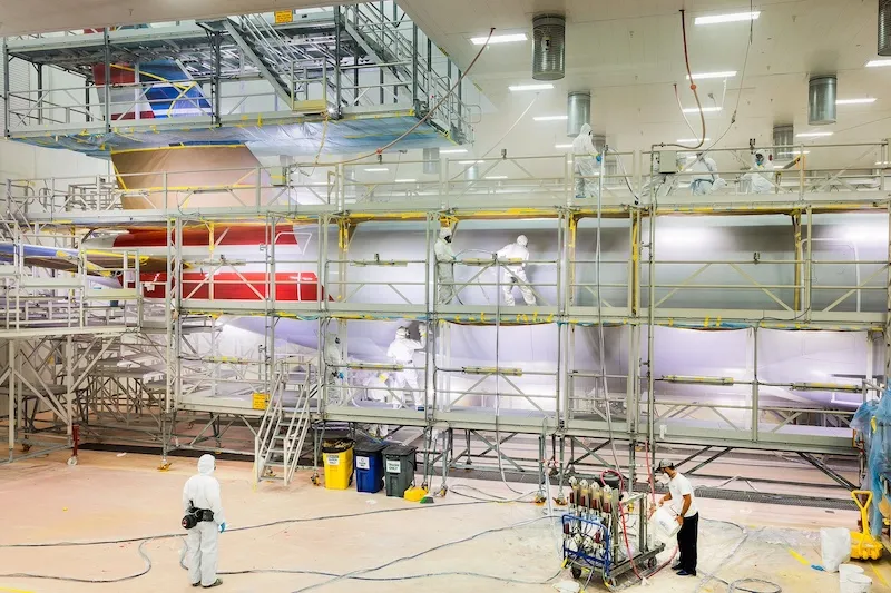 Airbus paint hangar operations